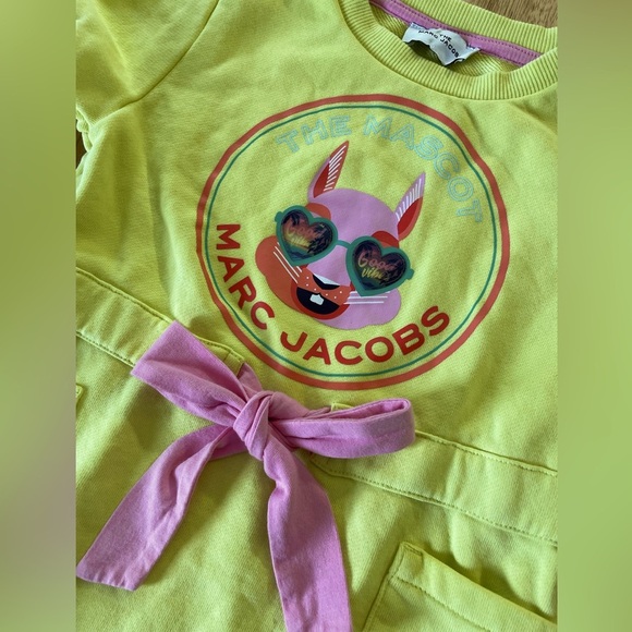 Marc Jacobs Lime Yellow Mascot Dress, size 4y - Picture 8 of 12